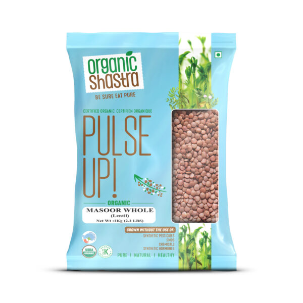 Authentic Organic Masoor Whole NO Additives and No Preservatives
