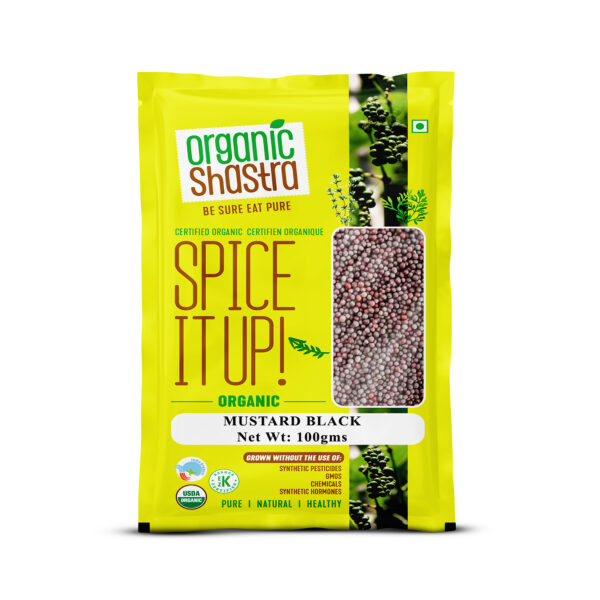 Organic Mustard Seeds Big | Black Mustard Seeds Big | Sarson dana Indian Spice Gluten Free