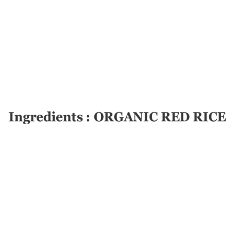 Organic Red Rice Nutritious, High Fiber, Certified Organic