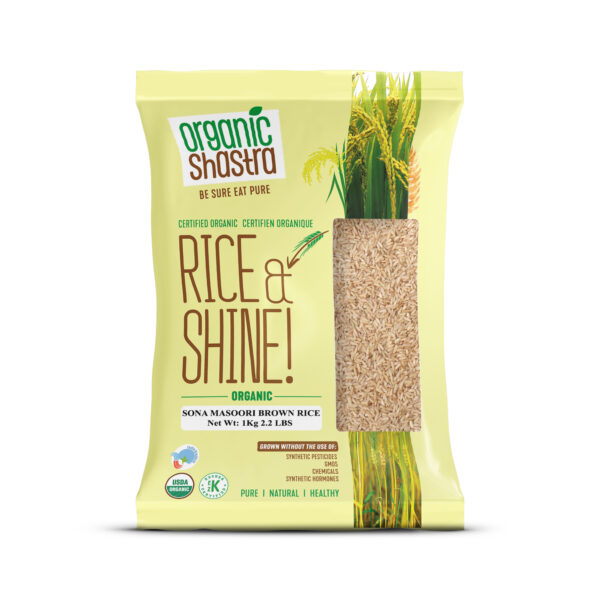 Authentic Organic Sona Masoori Brown Rice