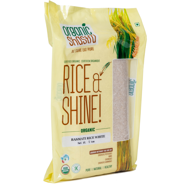 Organic Shastra Basmati Rice White - Organic Shastra