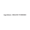 Ingredients list for Organic Shastra Turmeric Powder stating 'Organic Turmeric